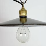 Industrial Dark Blue Enamel Light, 1930s