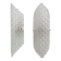 Pair of Clear Murano Glass Wall Sconces with Textured Relief