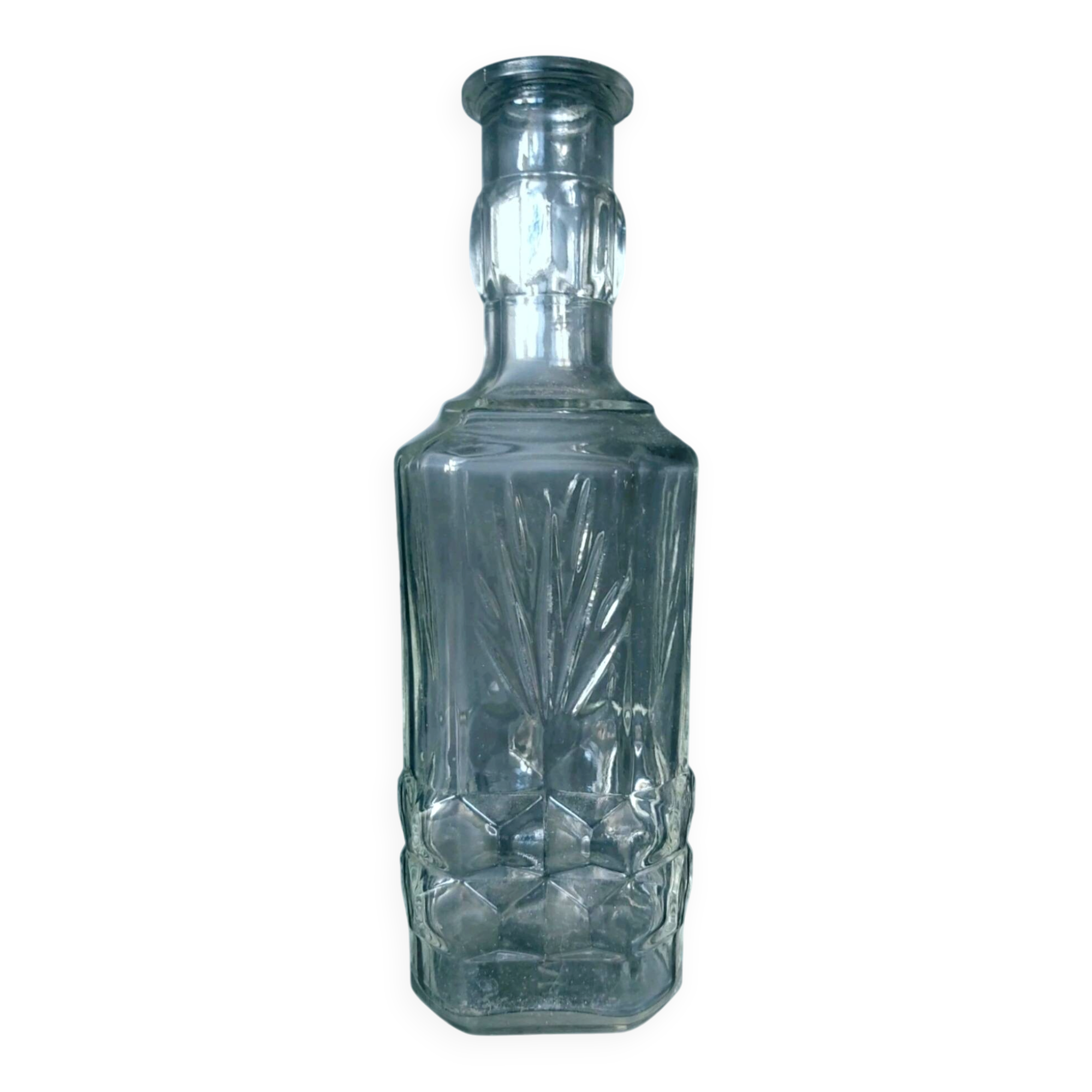 Carafe à whisky en verre taillé vintage 25 cm