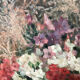 Bouquet of flowers oil on cardboard