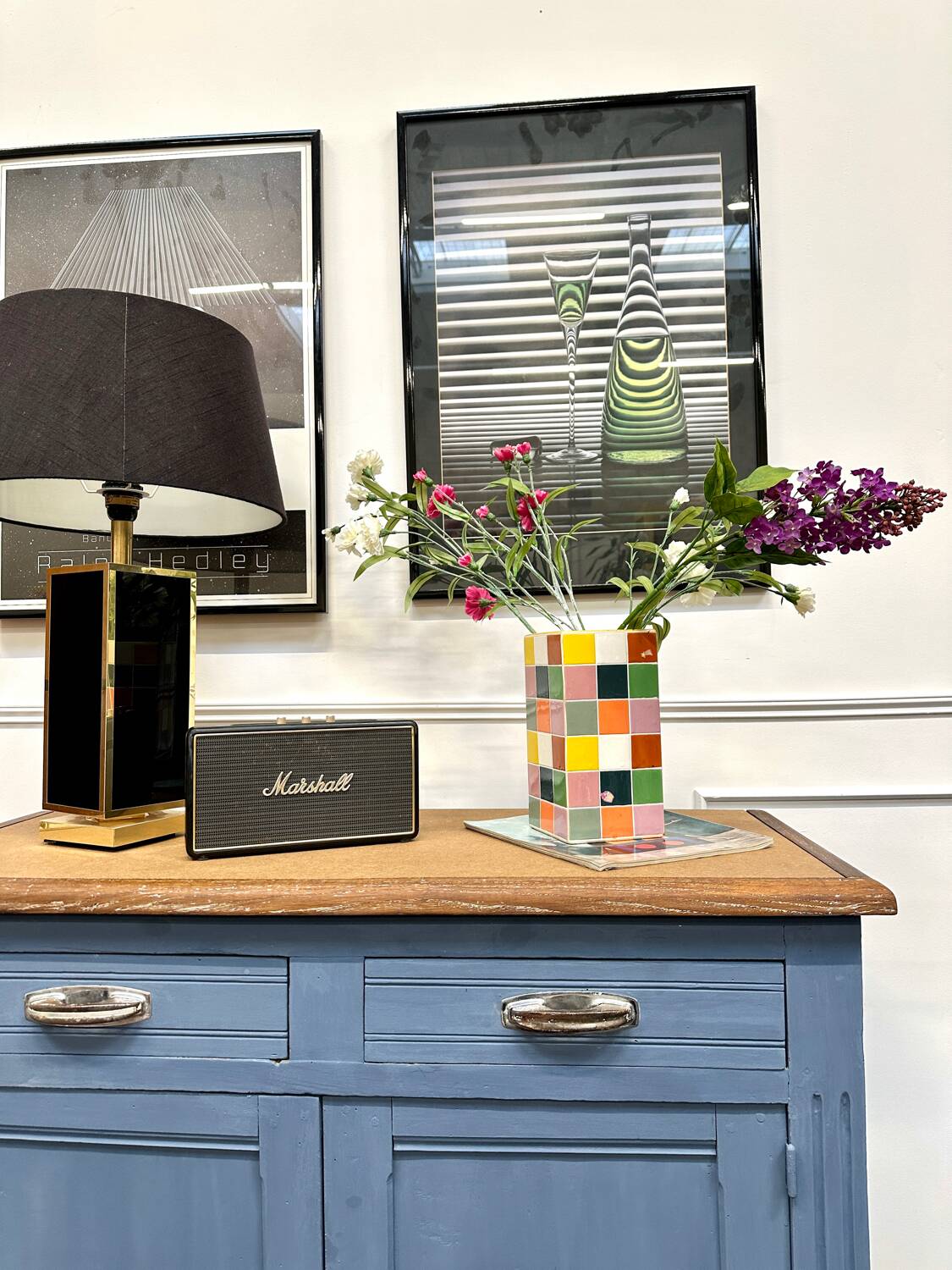 Blue Parisian sideboard