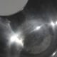 Polished Aluminum Asymmetric Contemporary Deep Bowl, Large