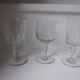 Batch of 6 old glass glass blown depareillè