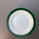Dessert plates earthenware Digoin Sarreguemines Savoie green/gold, set of 9