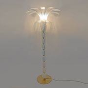 Iridescent Murano Glass Palm Tree Floor Lamp