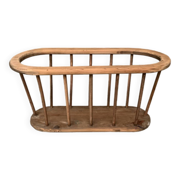 Vintage Scandinavian style magazine rack
