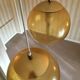 Suspension light ball vintage from Biot glassware