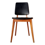 Vintage Scandinavian chair with compass legs.