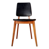 Vintage Scandinavian chair with compass legs.