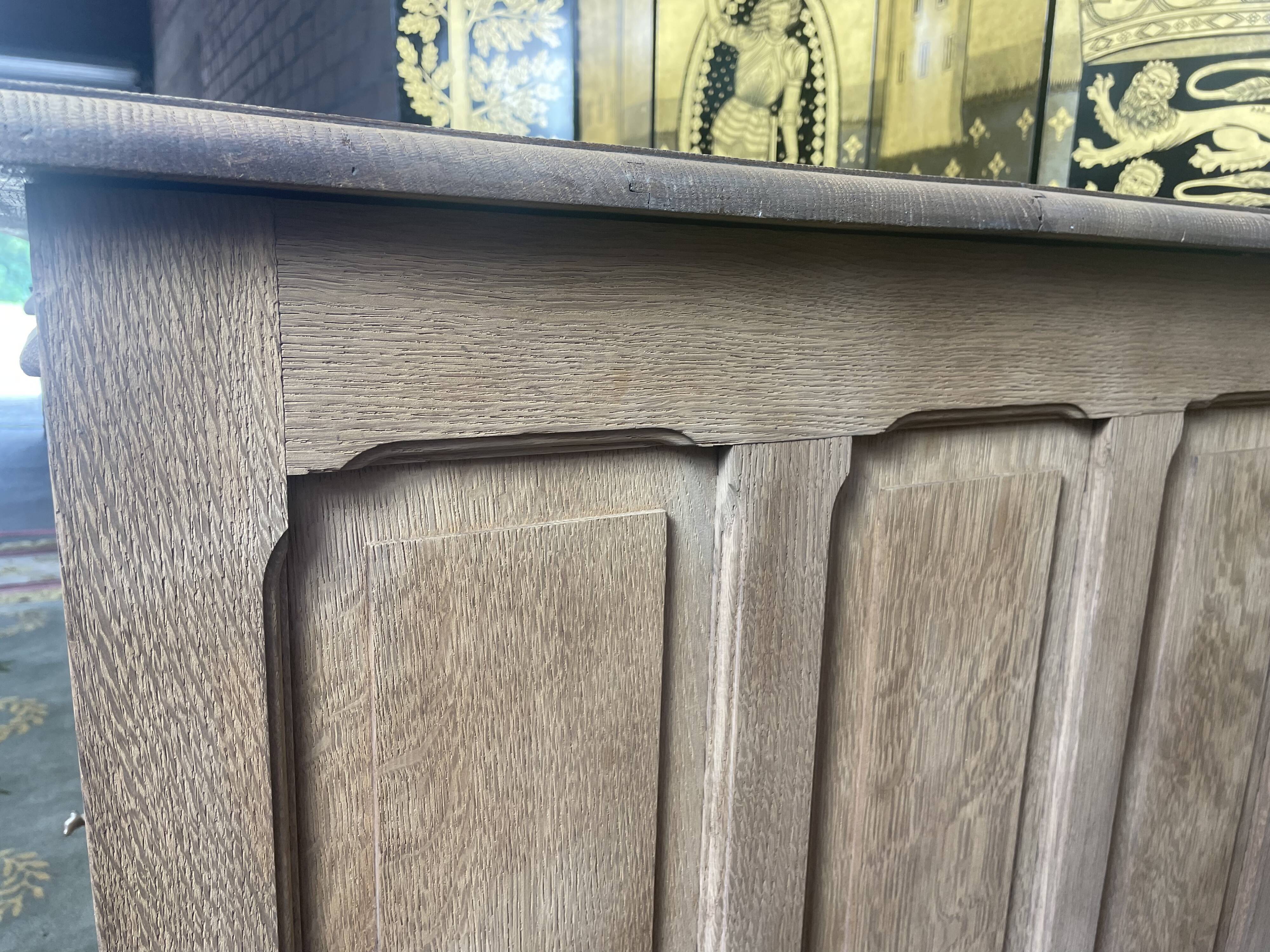 Administrative office in scrubbed solid oak