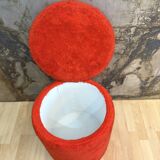 Tamtam-style pouffe with fur