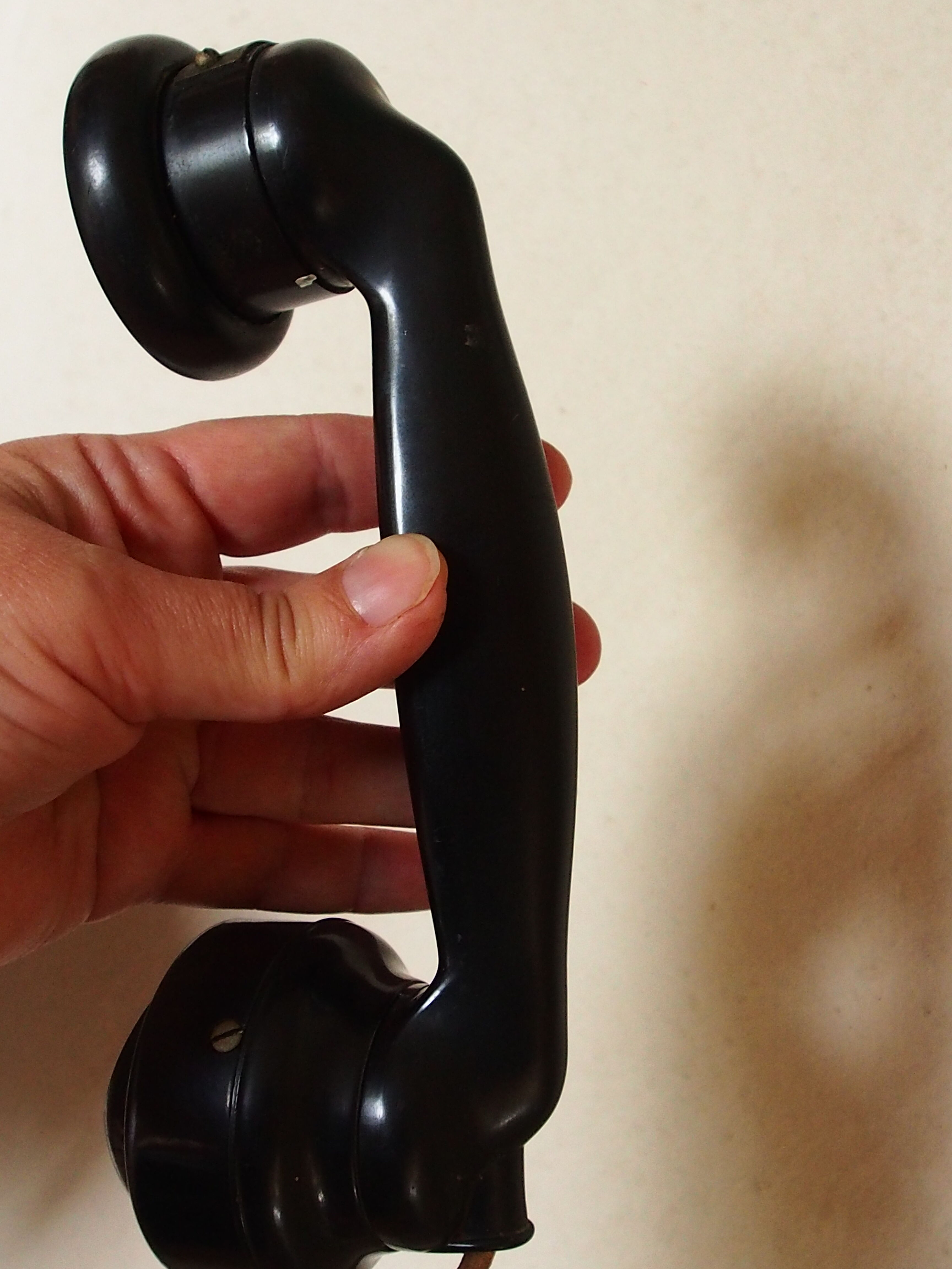 Ericsson antique telephone in wood and bakelite