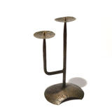 Brutalist style candlestick, czechoslovakia, 1960s