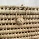 Storage chest trunk in woven doum natural fibers
