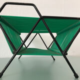 Vinyl rack scoubidou vintage