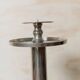 XXL vintage Art Deco candlestick - Chrome brass - Classic shape - Italy 1930s