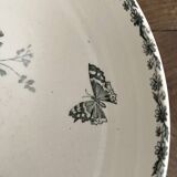 HB&Cie ironstone fruit bowl decorated with flowers, birds and butterflies