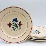 6 K&G Lunéville Dinner Plates, “Denise” Model