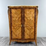 Marquetry wardrobe in Louis XV style, 20th century