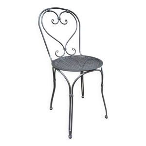 chaise en fer forgé - gris