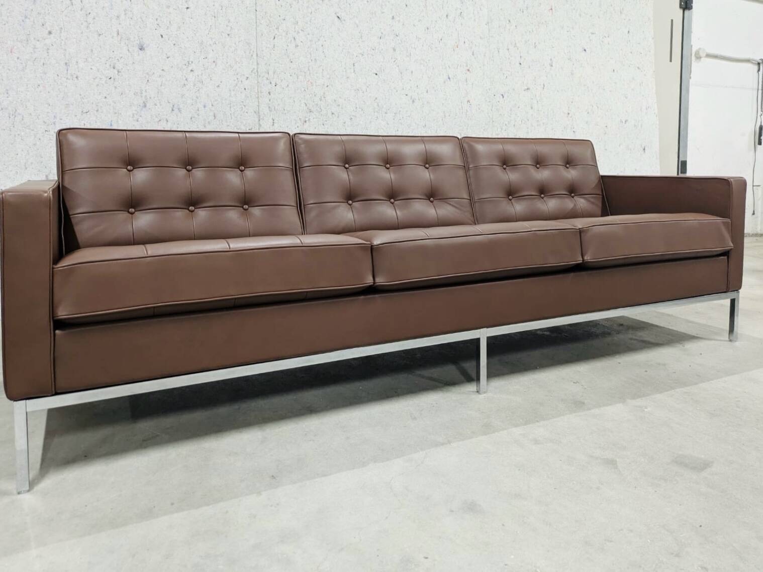 Florence Knoll Sabrina Leather Sofa