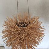 Vintage rattan pendant chandelier