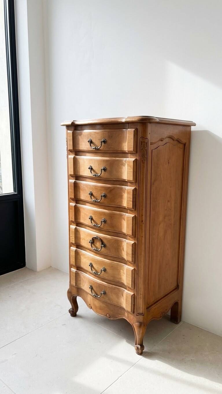 Semainier Louis XV en bois