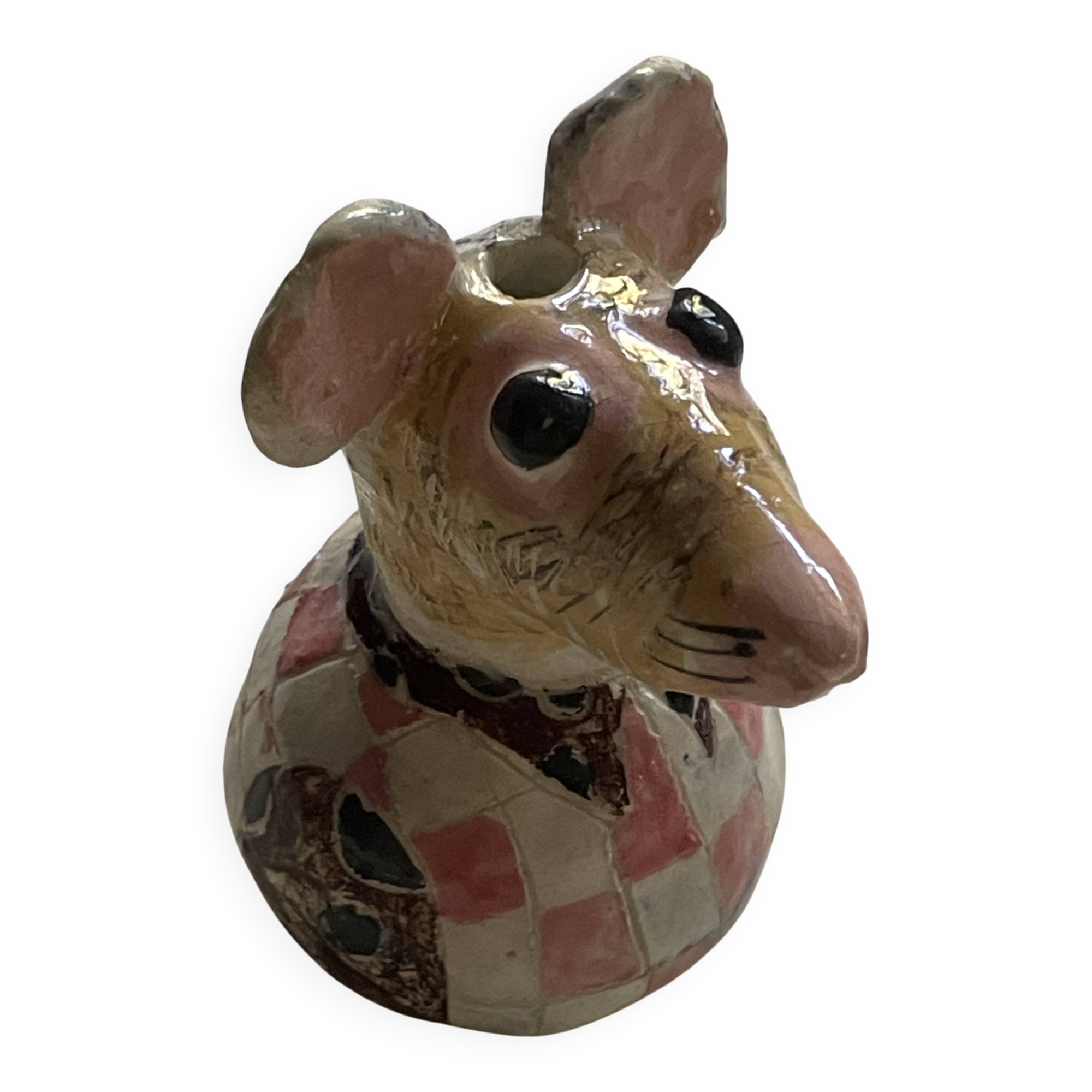 Small "bud vase" in glazed ceramic