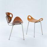 Olof Kettunen Chair and Stool for Merivaara, Finland 1950s