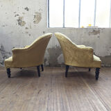 Yellow Napoleon Toad armchairs