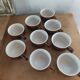 Set of nine bistro chocolate cups