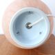 Pale pink opaque glass egg lamp, 60s