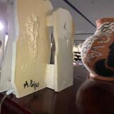 Brutalist ceramic lamp