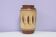Vase en céramique marron et beige, Allemagne de l'Ouest