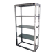 Vintage chrome and glass shelf