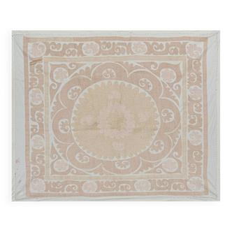 Hand knotted rug, vintage Turkish rug 97x125 cm