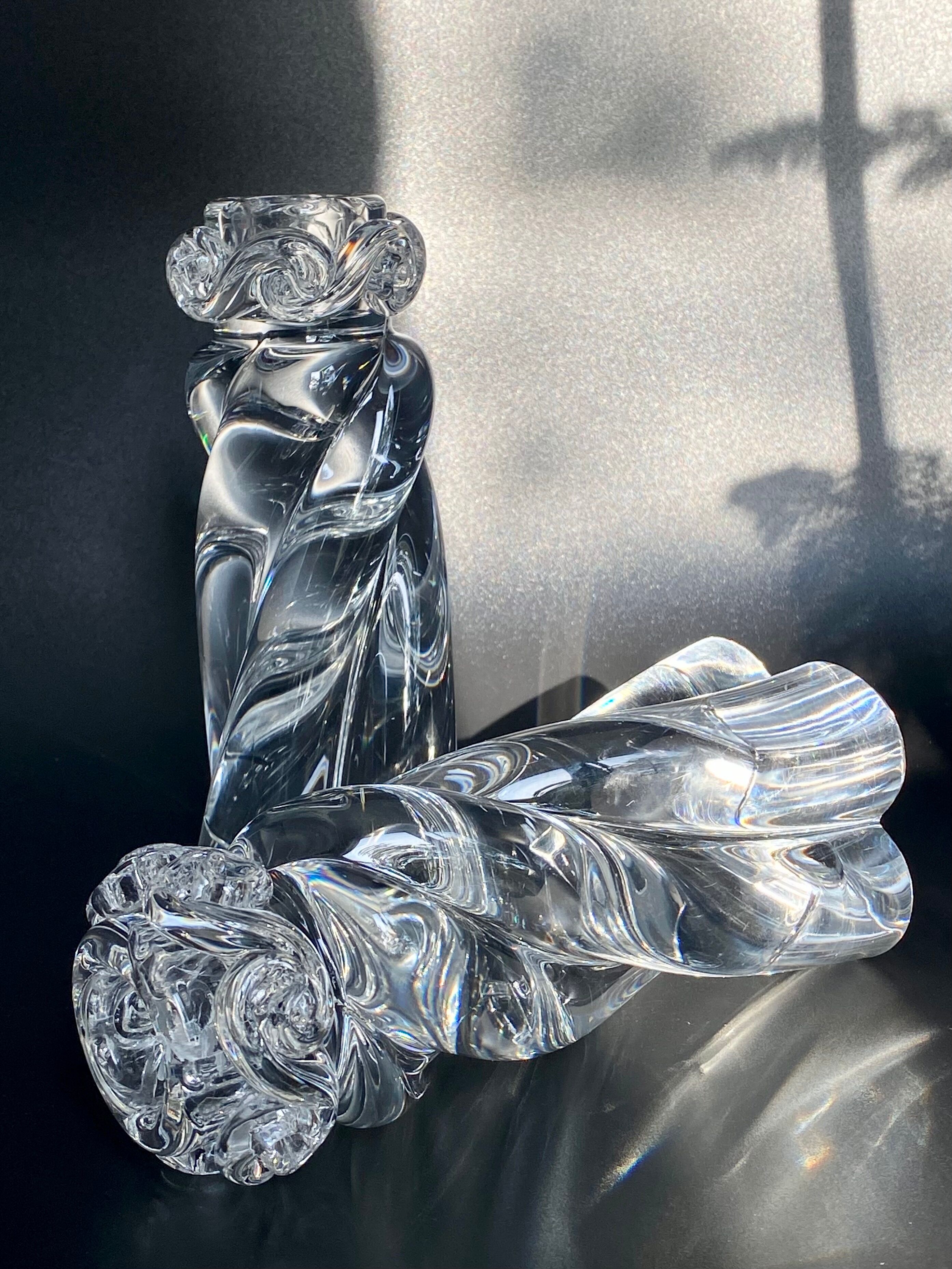 Pair of candlesticks Baccarat Aladin model