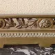 Fireplace front, firebar, fire guard in gilded bronze Louis XVI style.