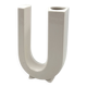 Space age U letter shaped solifleur vase, Marcel Radureau France 1970