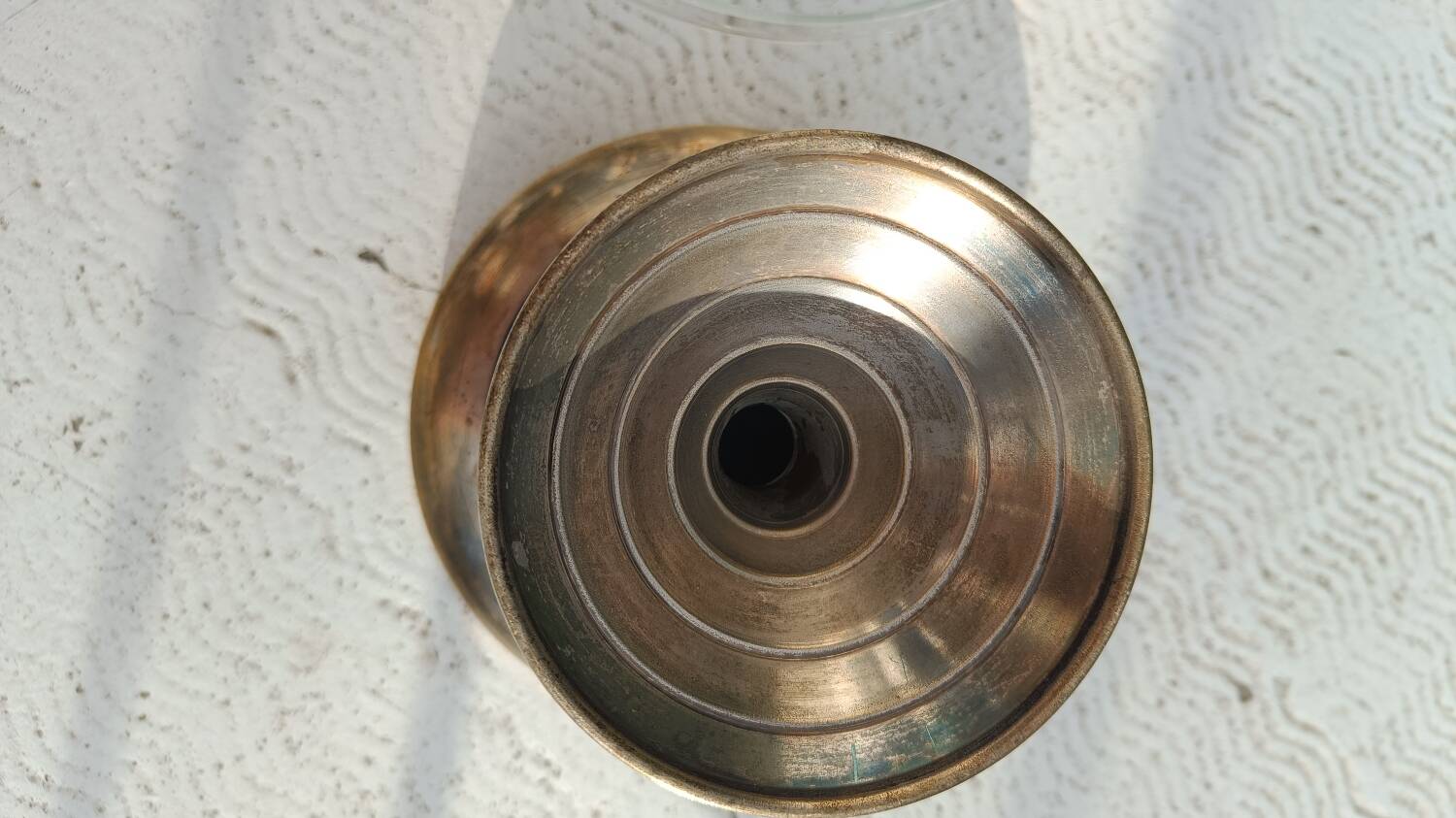 Vintage Art Deco brass cup