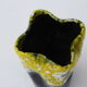 Vallauris vase design and trend in vintage yellow and black enamelled ceramics 1950/60