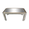 Metal coffee table and mirror top