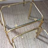 Series of 3 pull-out tables from the 70s