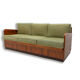 mid century folding sofabed by jindřich halabala for up závody, 1950´s