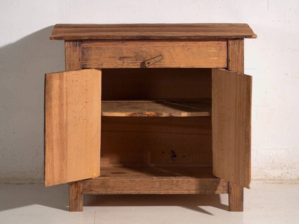 Antique low pine furniture – Central Europe, around 1870