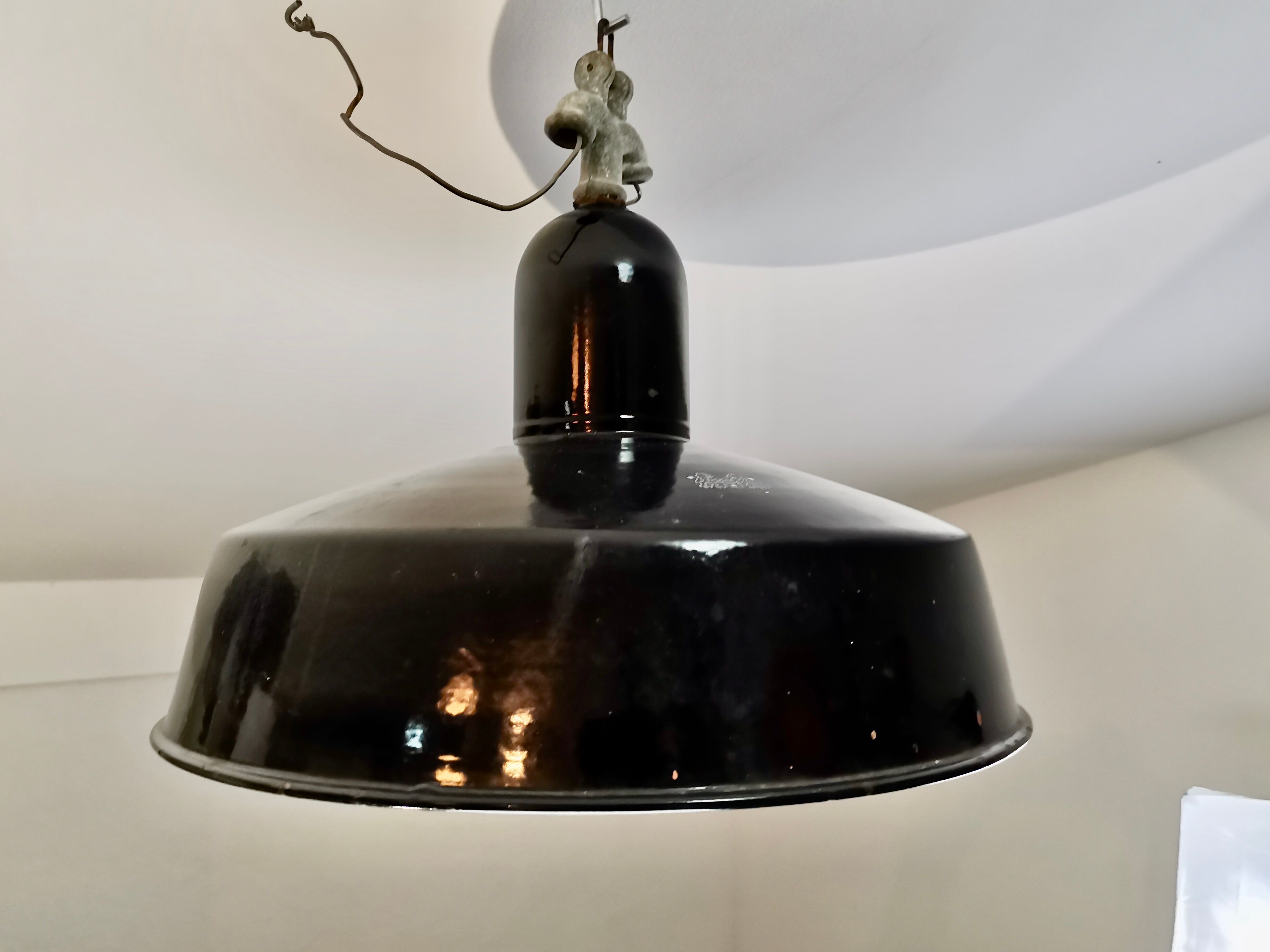 Industrial Pendant Light, 1950s