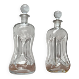 Danish Vintage Kluk Kluk Glass Bottles from Holmegaard, 1970s, Set of 2