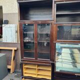 Modular library MD design 1975 mahogany