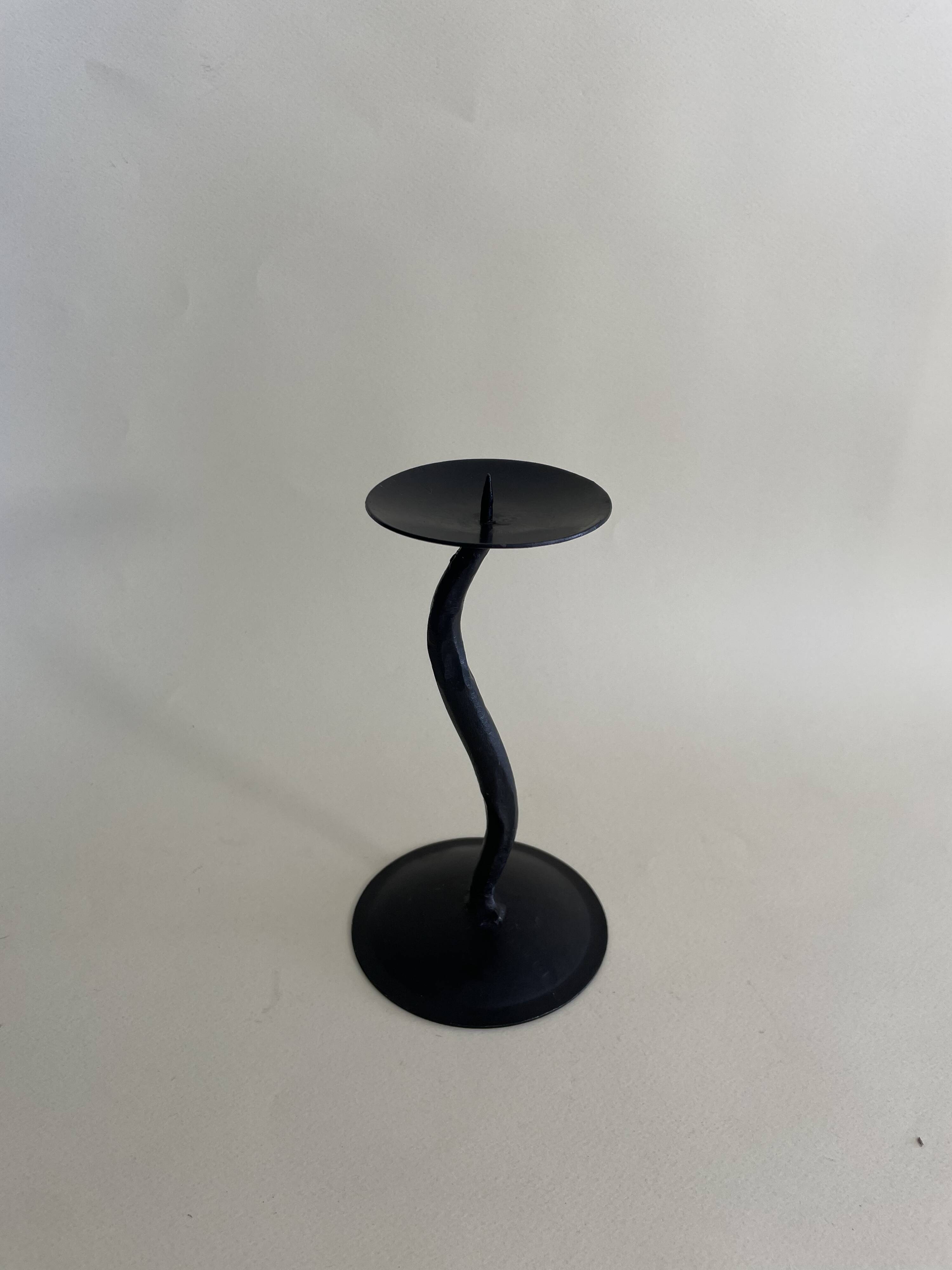 Black Metal Candlestick Holder