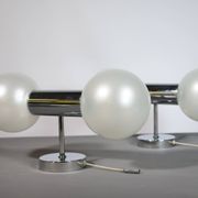 Space Age Wall Lights in Chrome by Motoko Ishii for Staff, 1970s